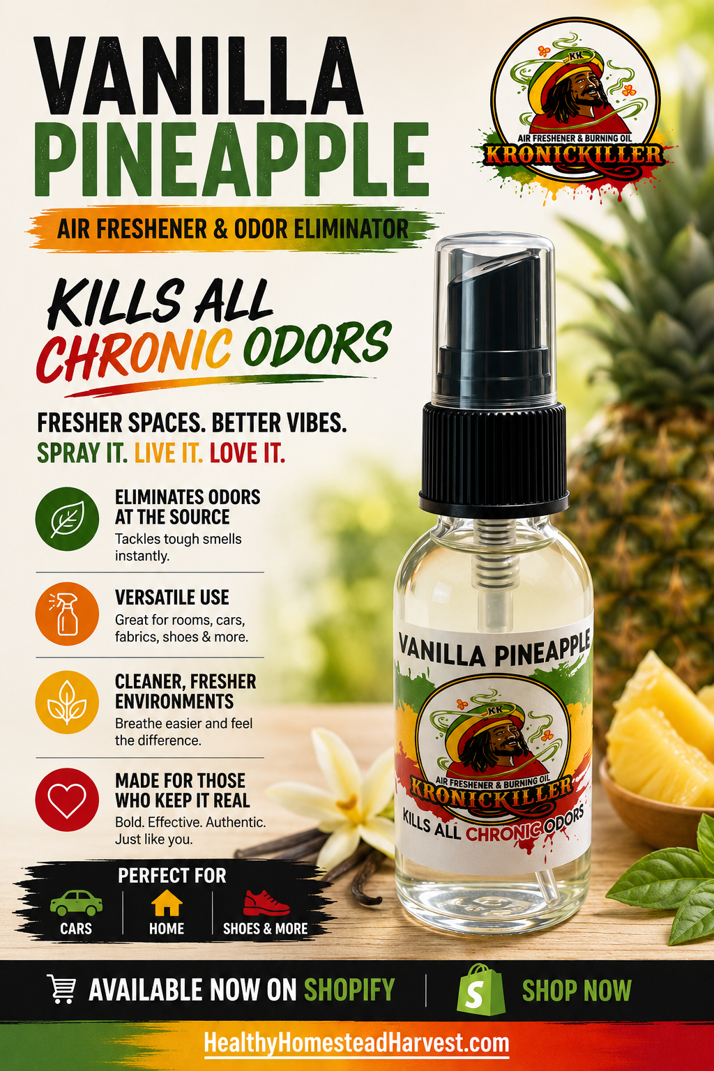 Vanilla Pineapple Air Freshener KronicKiller