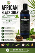 African Black Soap with Peppermint