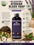 African Black Soap with Chamomile and Lavender Oil