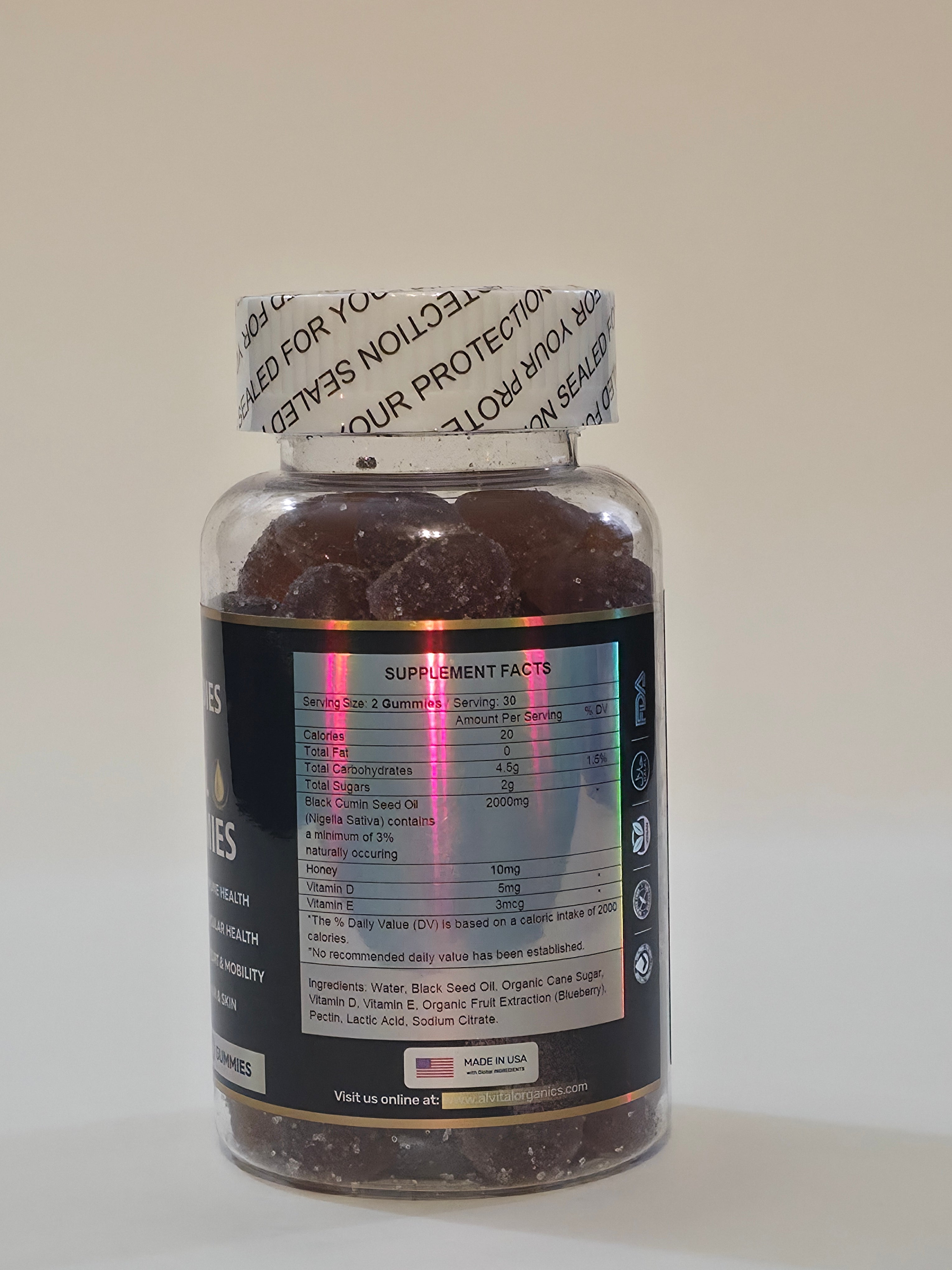 Black Seed Oil & Honey Organic Gummies