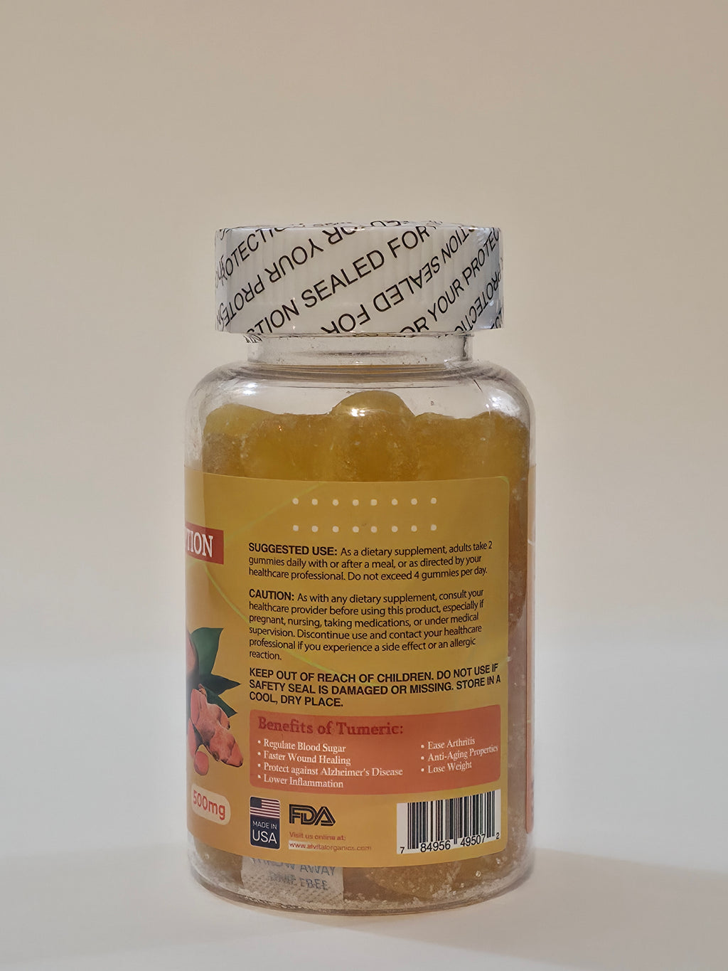 Turmeric Organic Gummies 500mg