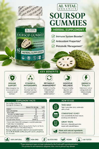 Soursop Gummies Organic Gummies