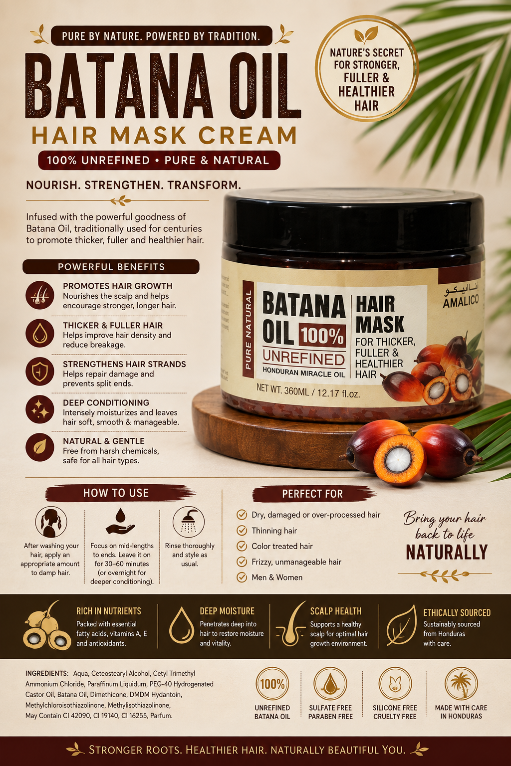 Batana Oil Hair Mask Cream