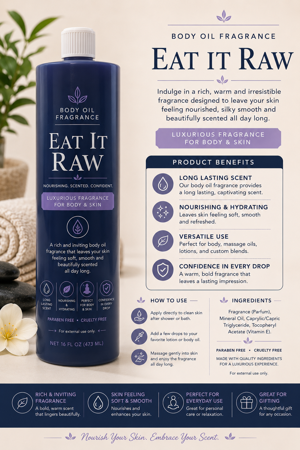 Eat it Raw Body Oil Fragrance