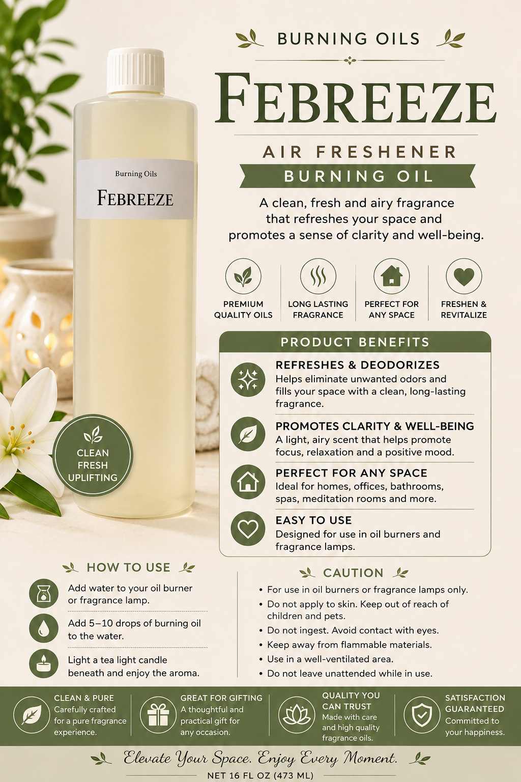 Febreeze Type Burning Oil Fragrance