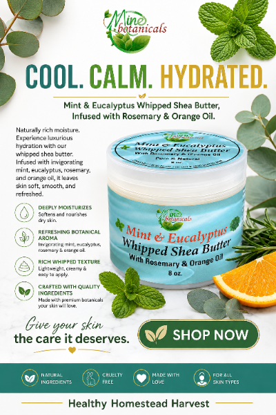 Mint Eucalyptus Whipped Shea Butter