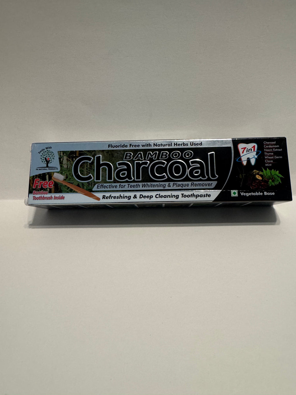 Bamboo Charcoal Toothpaste/free bamboo toothbrush