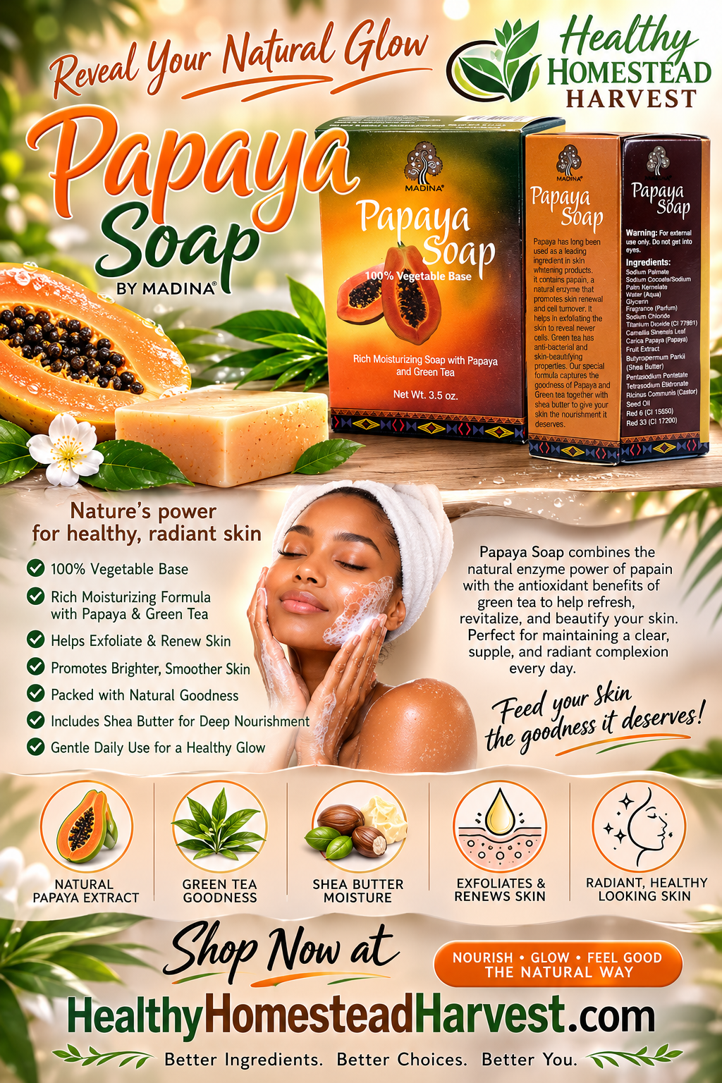 Papaya Soap Bar