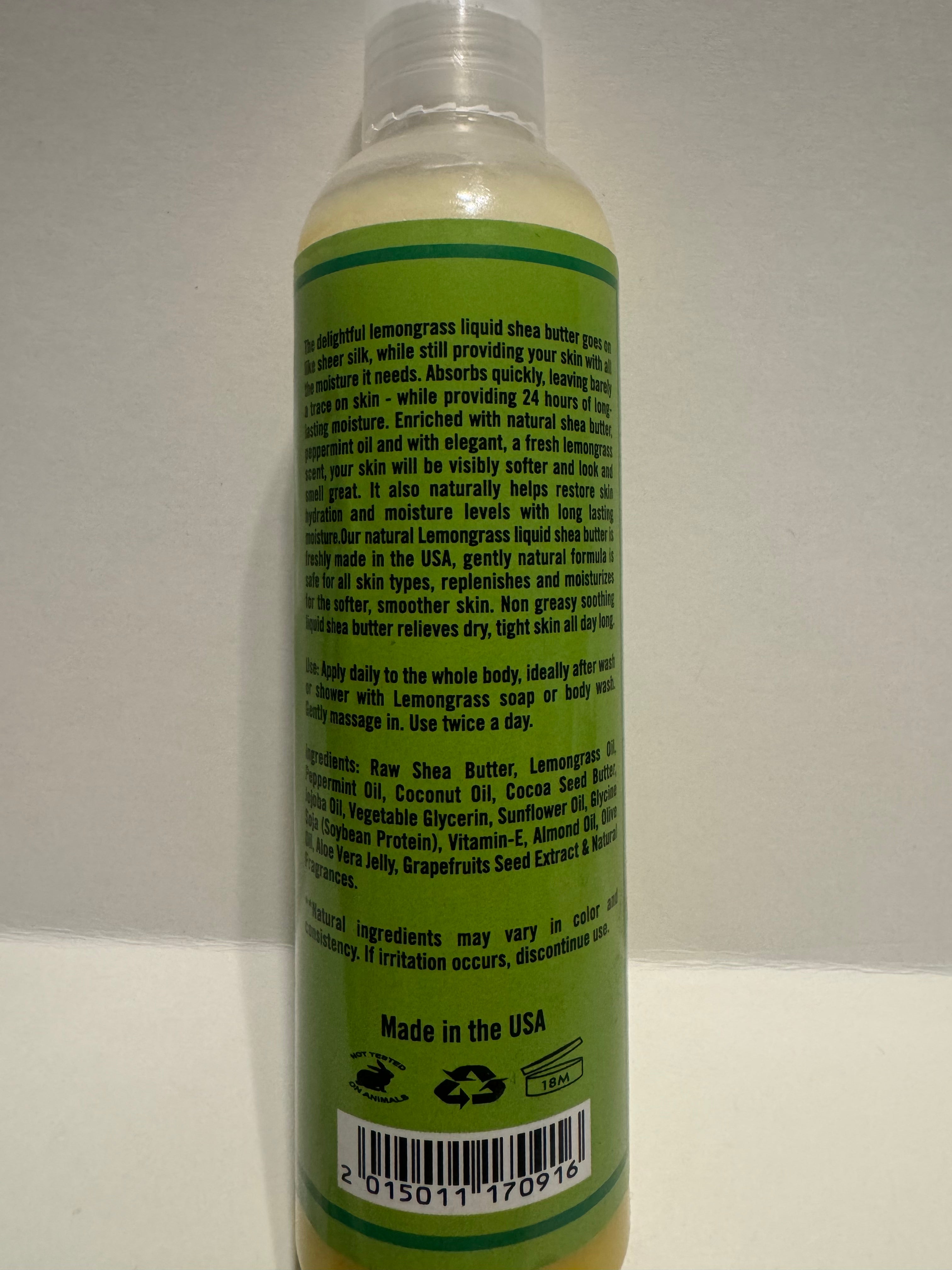 Liquid Shea Butter Infused with Lemongrass
