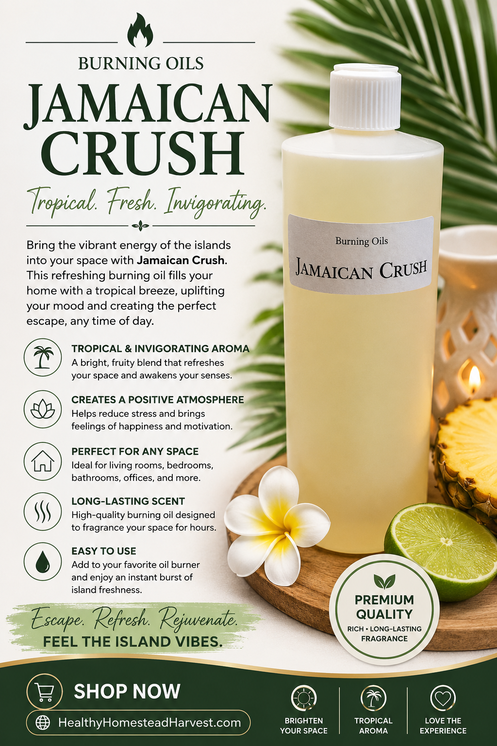 Jamaican Crush Burning Oil