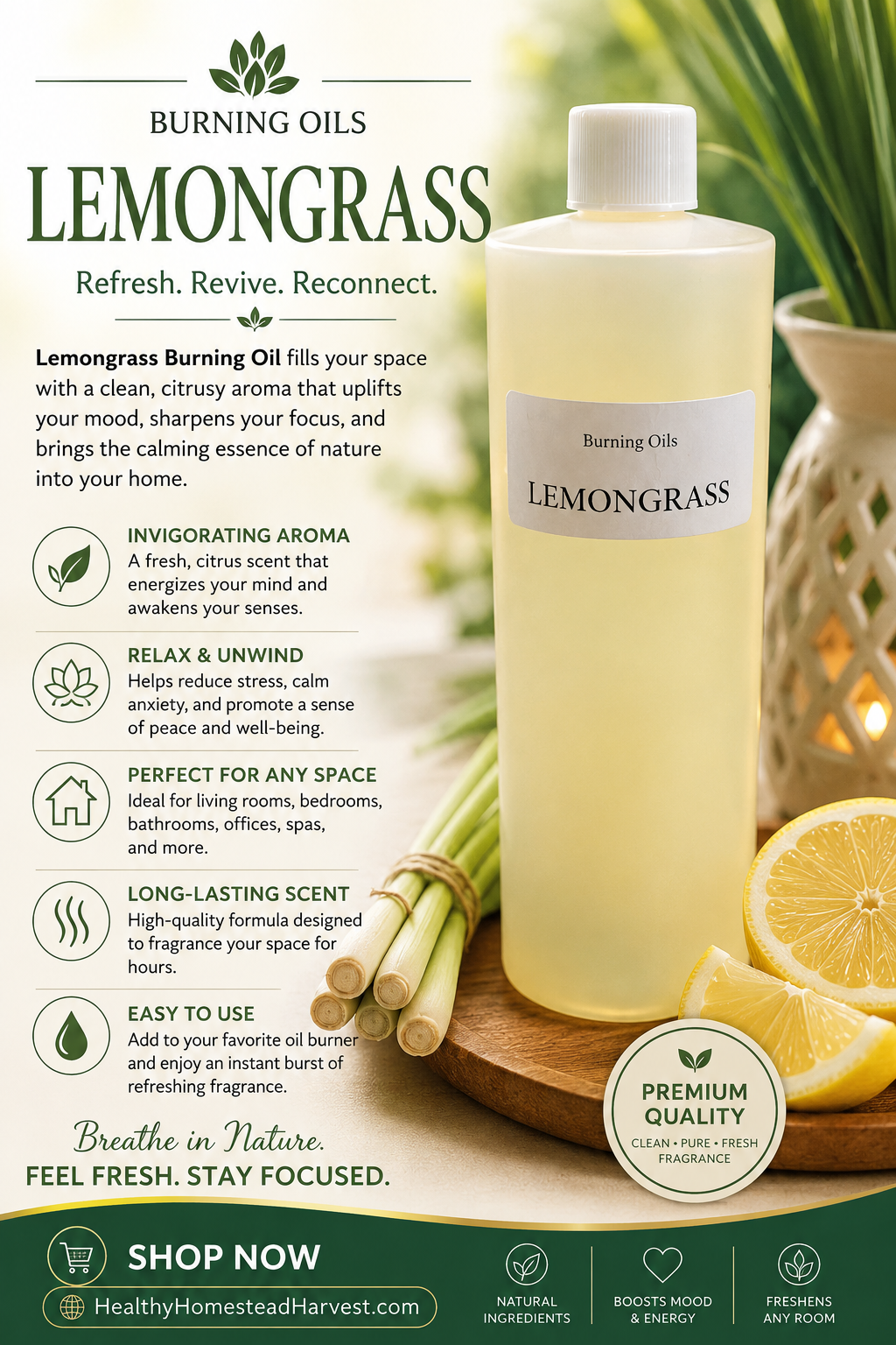 Lemongrass Burning Oil