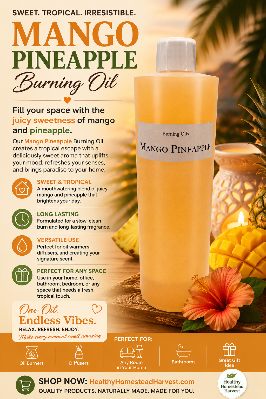 Mango Pineapple Burning Oil