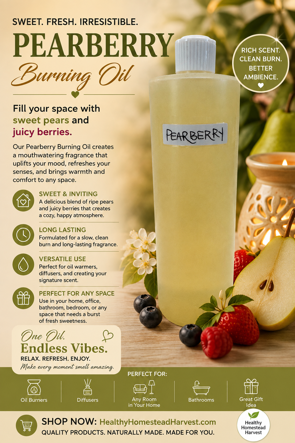 Pearberry Burning Oil