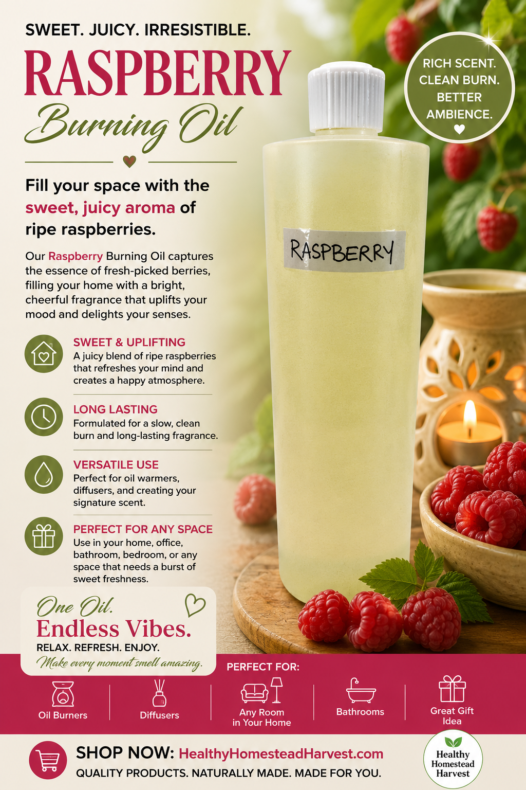 Raspberry Burning Oil