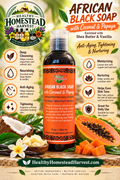 Coconut & Papaya African Black Soap