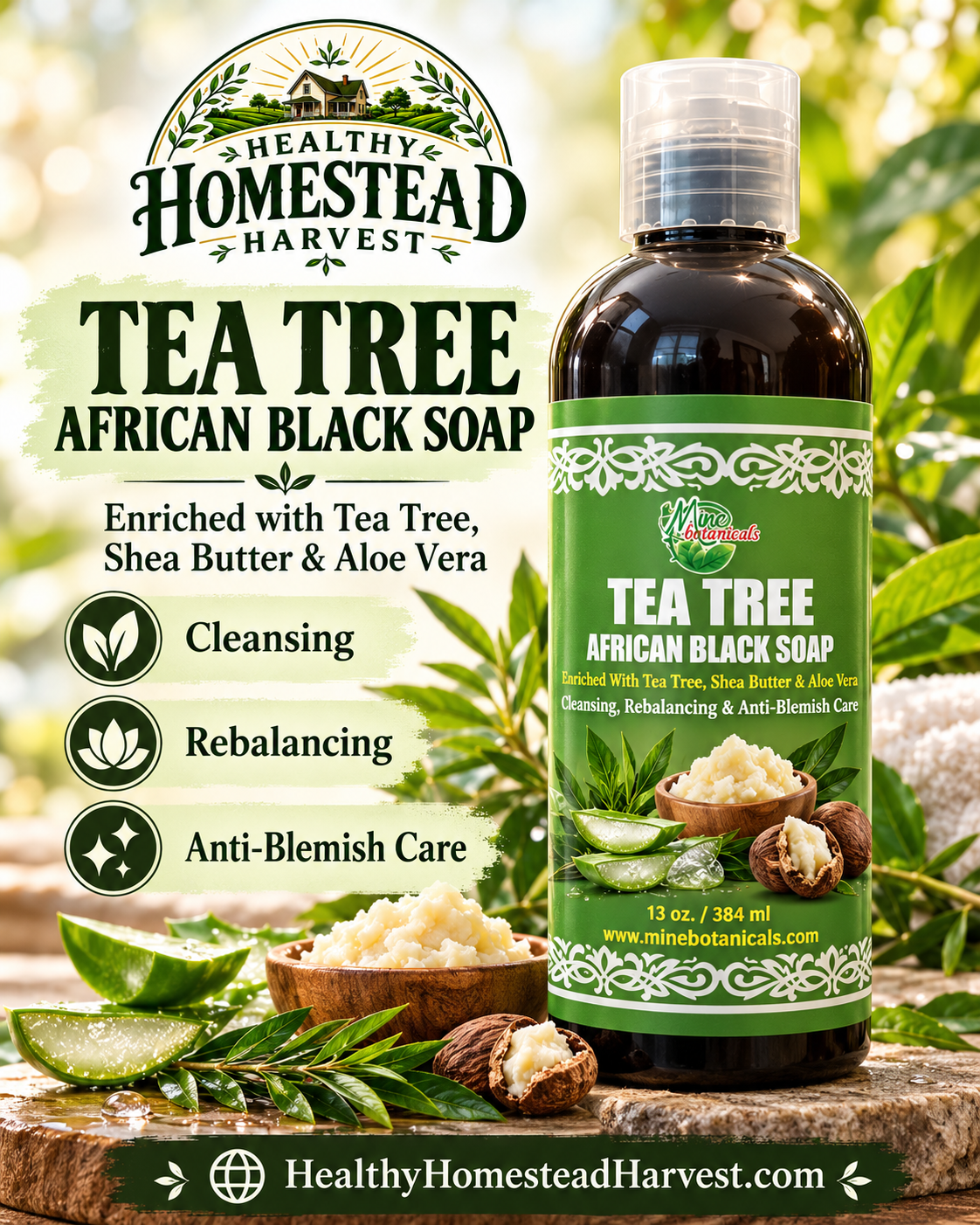 Tea Tree African Black Soap