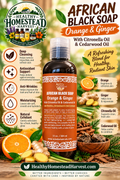 Orange & Ginger African Black Soap
