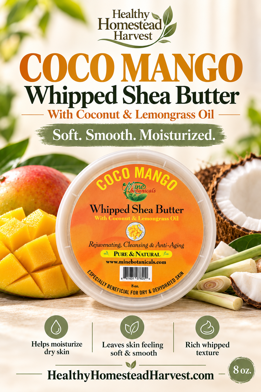Coco Mango Whipped Shea Butter