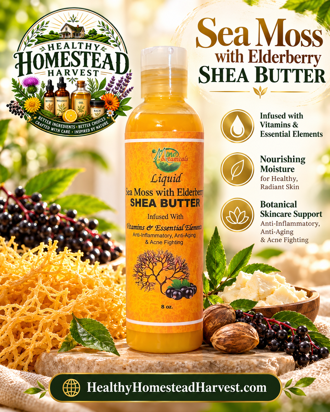 Sea Moss with Elderberry Shea Butter