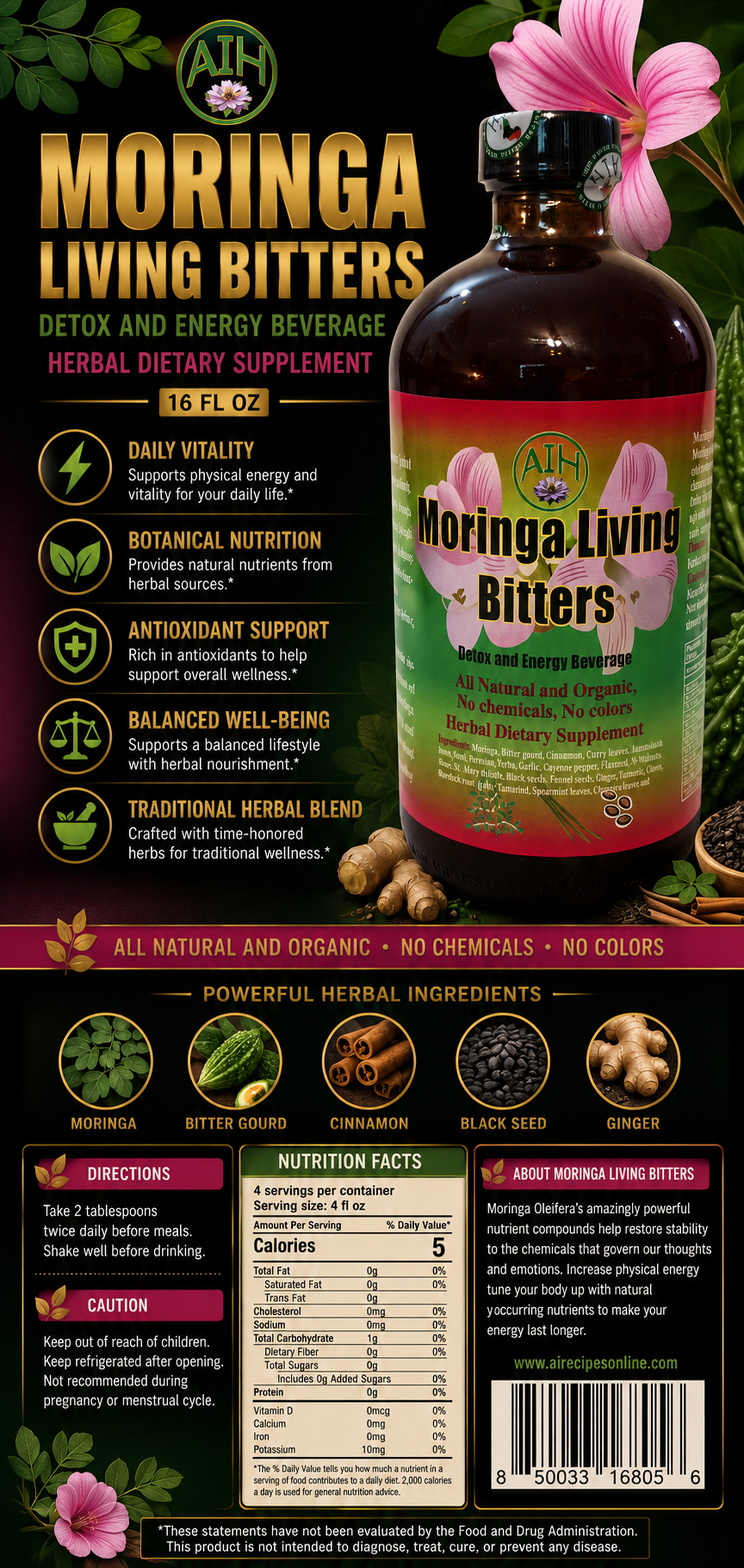 Moringa Living Bitters