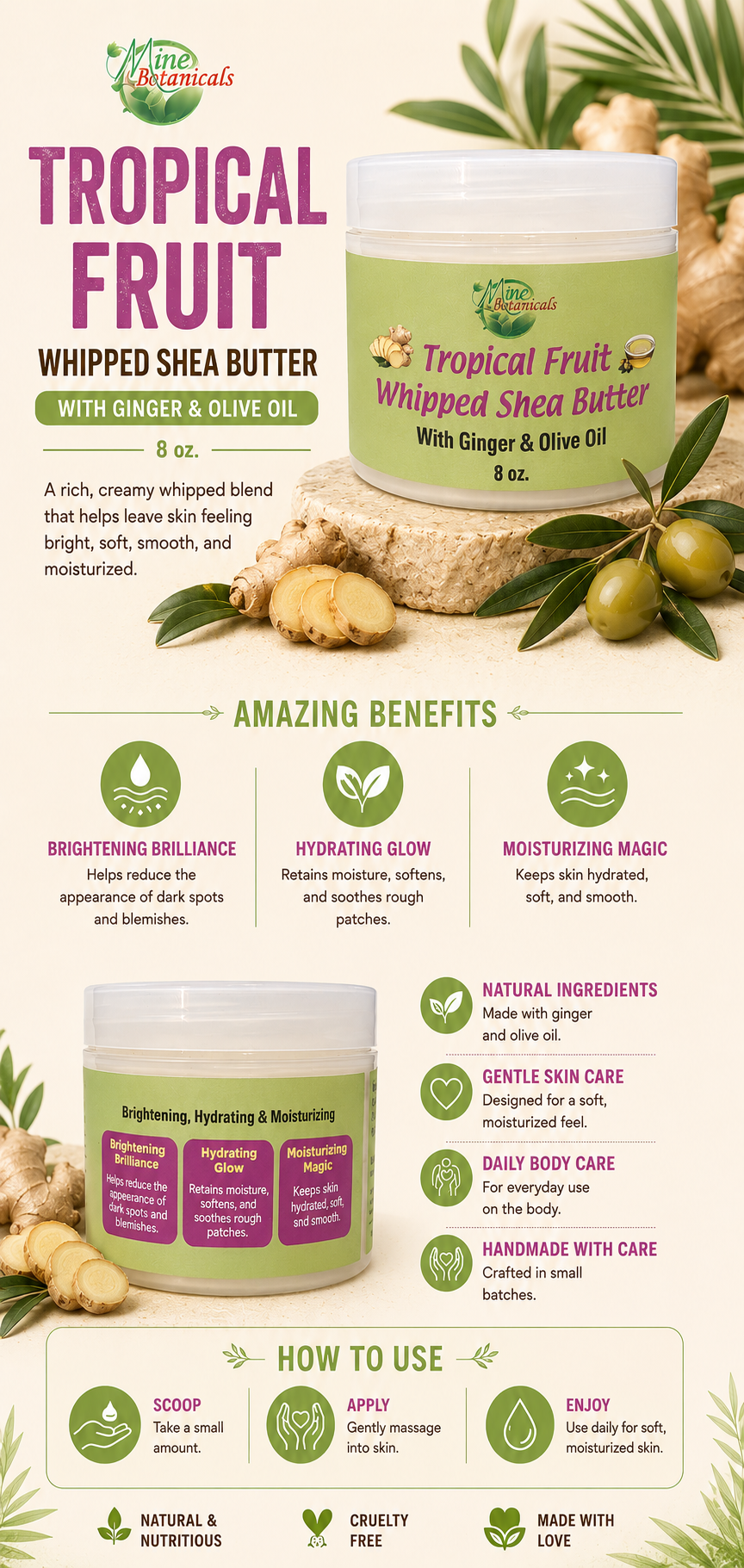 Tropical Fruit Whipped Shea Butter