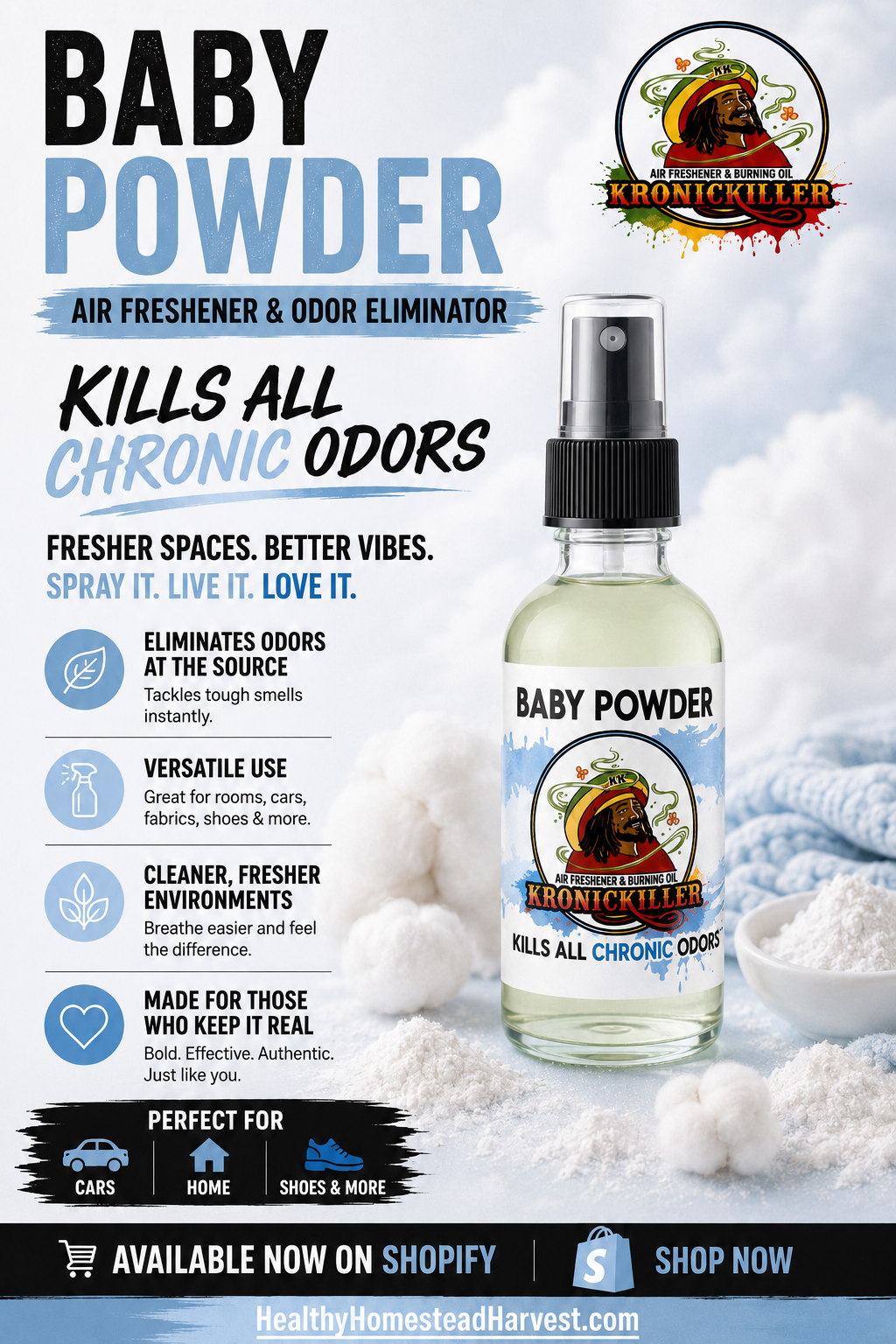 Baby Powder Air Freshener KronicKiller