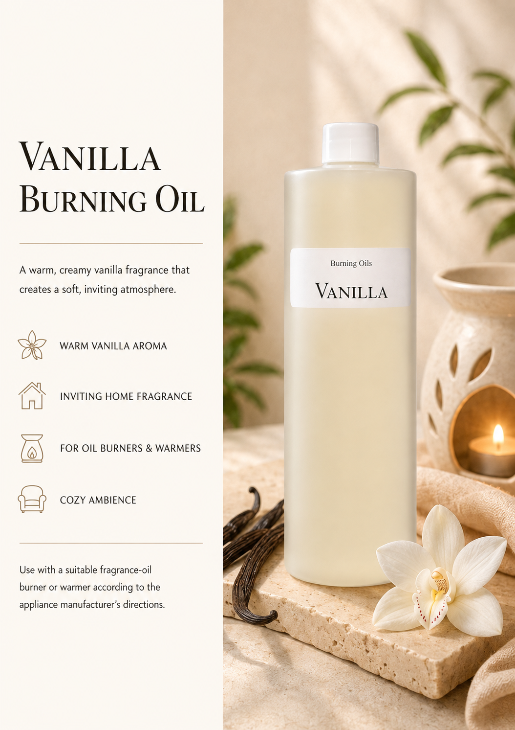 Vanilla Burning Oil Fragrance