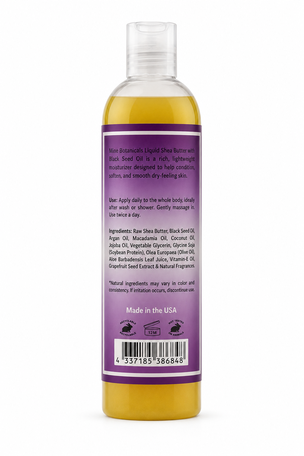 Liquid Shea Butter with Black Seed Oil