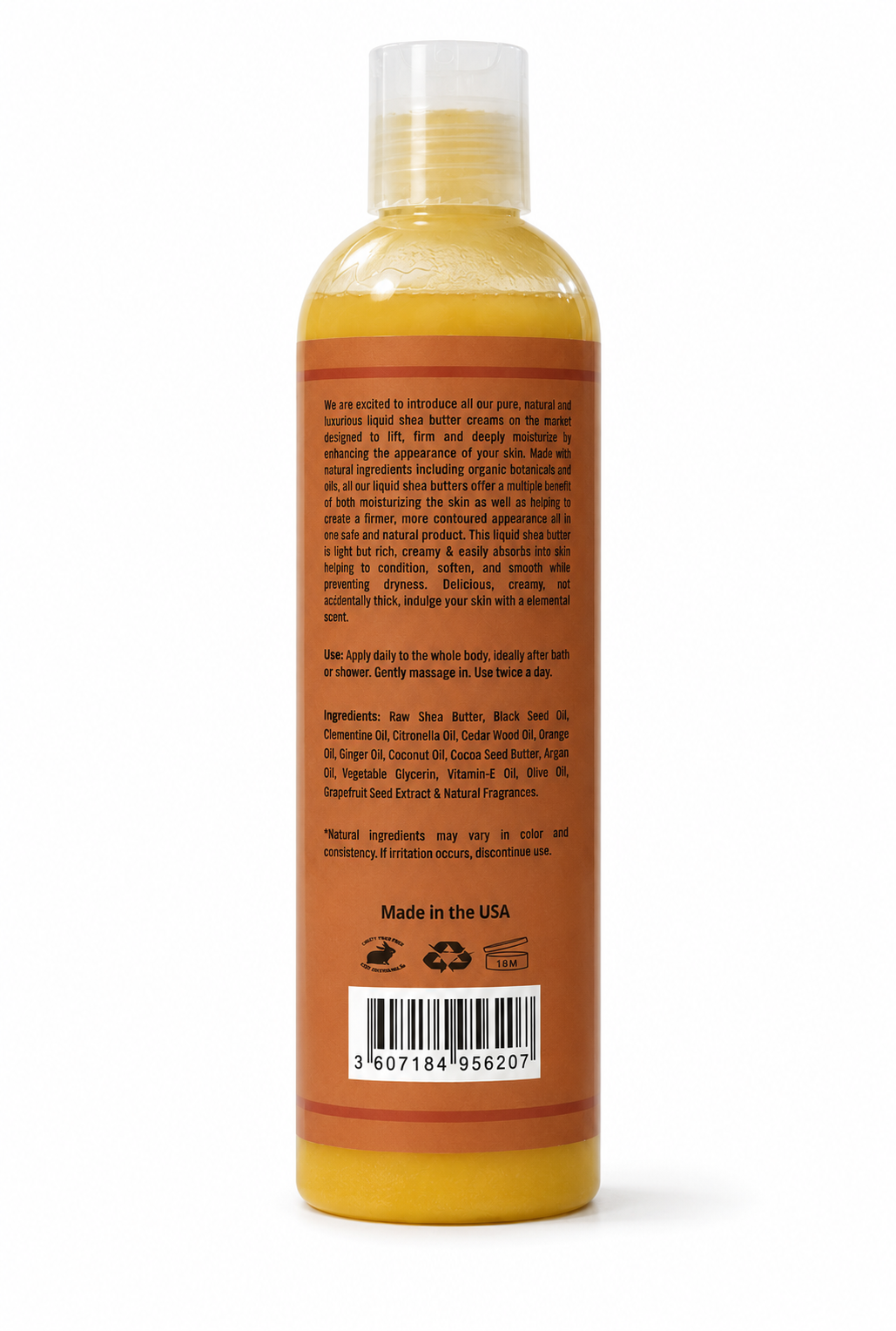 Liquid Shea Butter with Orange & Ginger