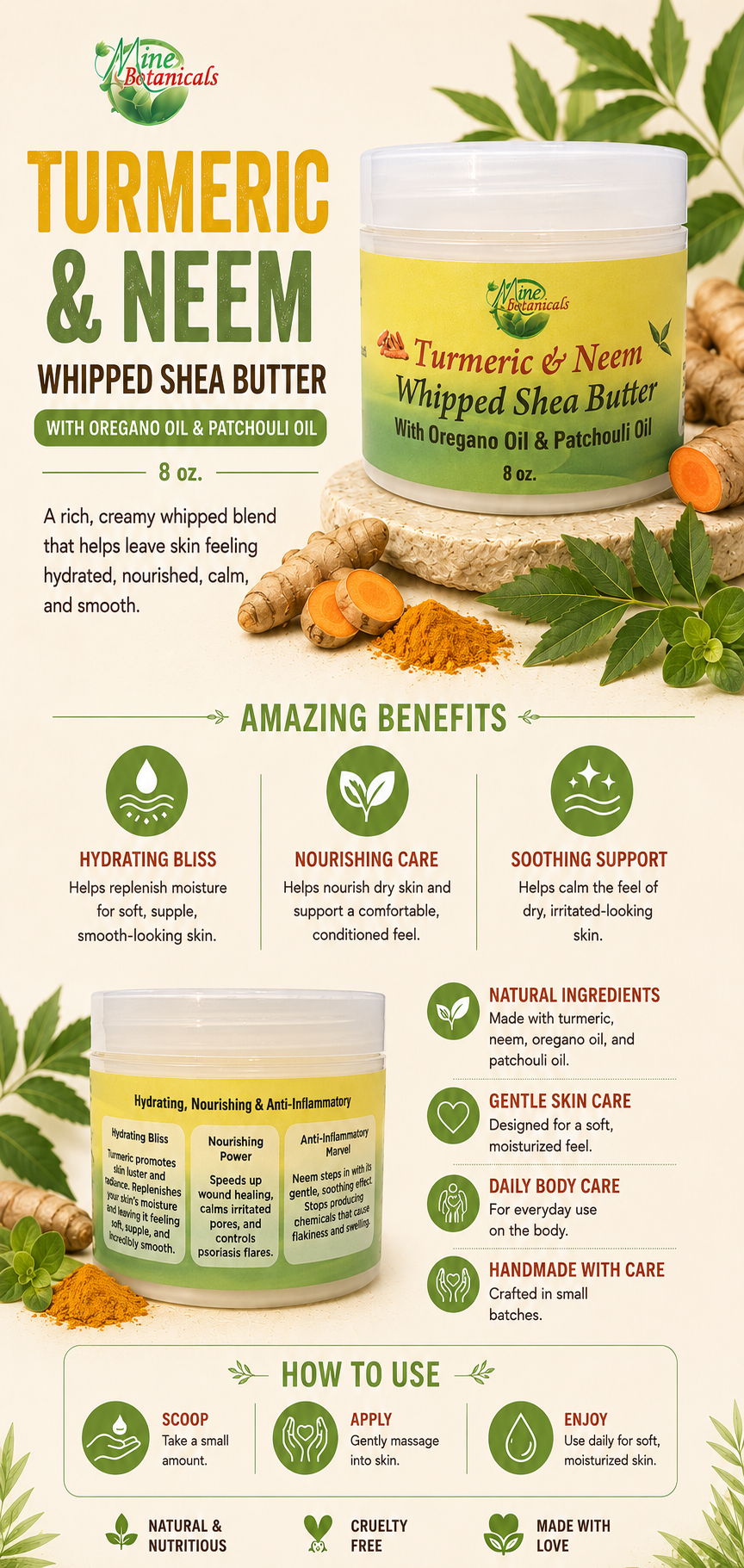 Tumeric & Neem Whipped Shea Butter